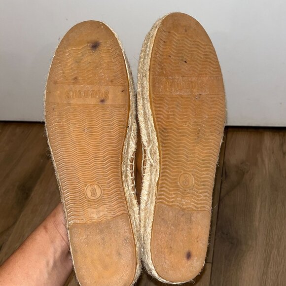 Soludos The Seville Smoking Slipper Platform Tan Congac Leather Size 8 - Picture 8 of 10